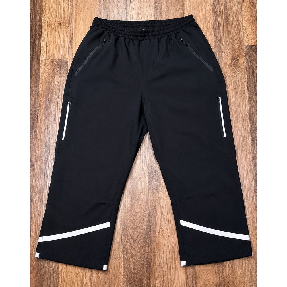 Baleaf Thermal Running Pants Fleece Lined Reflective Black Zip Pockets XL Womens